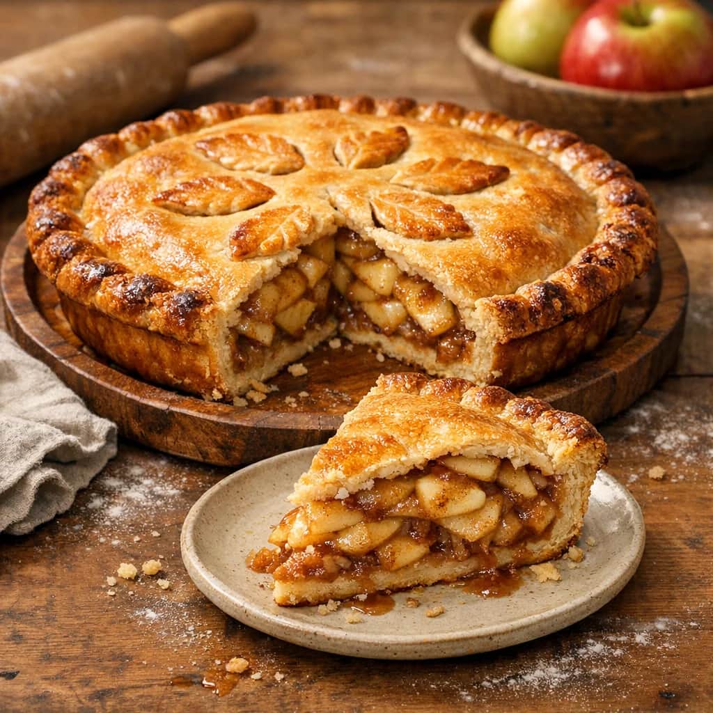 Classic Apple Pie - Traditional apple pie with flaky crust and perfectly spiced filling.